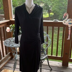 Karen Kane Black Wrap Dress size M